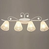 Люстра потолочная четырехрожковая Мелодия Света Е14 Белый картинка 